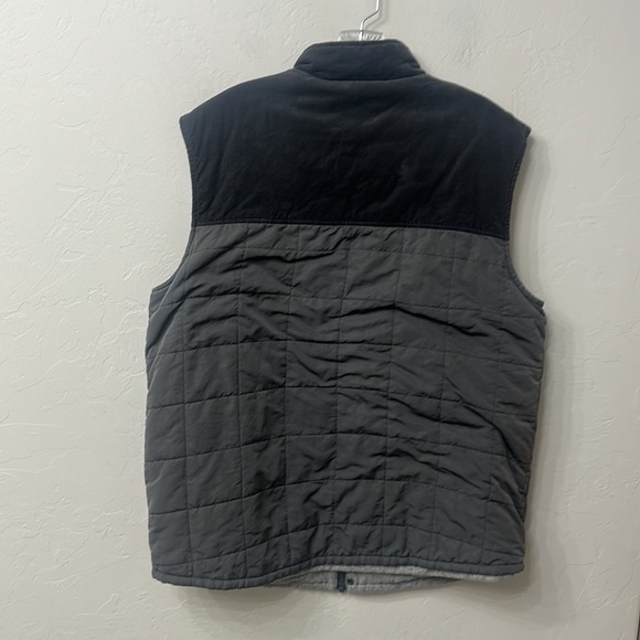 Marine Layer Knowlton Quilted corduroy wool blend charcoal gray vest size XL. - Picture 7 of 11